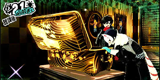psa when yusuke helps you open a treasure chest he wags medium