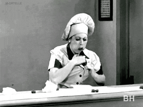 lucille ball eating gif find share on giphy medium