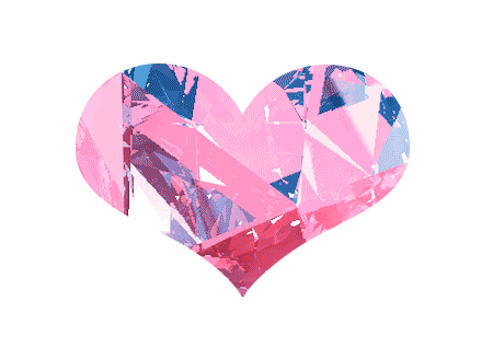 pink diamond heart on white animated gif lynn hord medium