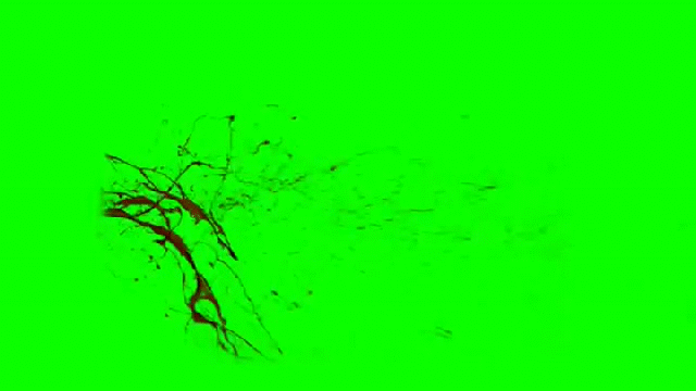best blood burst collection footages in green screen realistic on medium