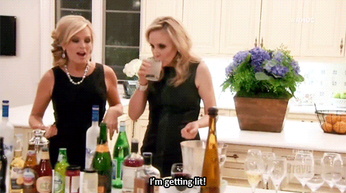 drunk real housewives gif find share on giphy medium