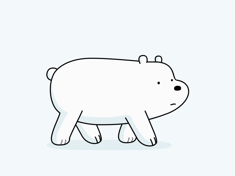 ice bear animation and illustrations medium
