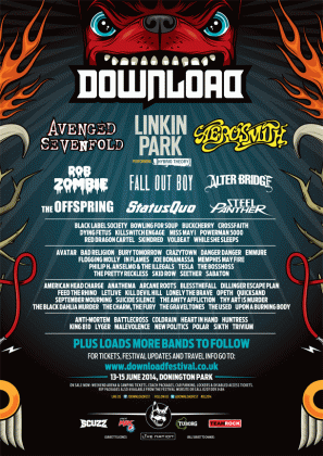 more bands announced for download uk 2014 kill the music medium
