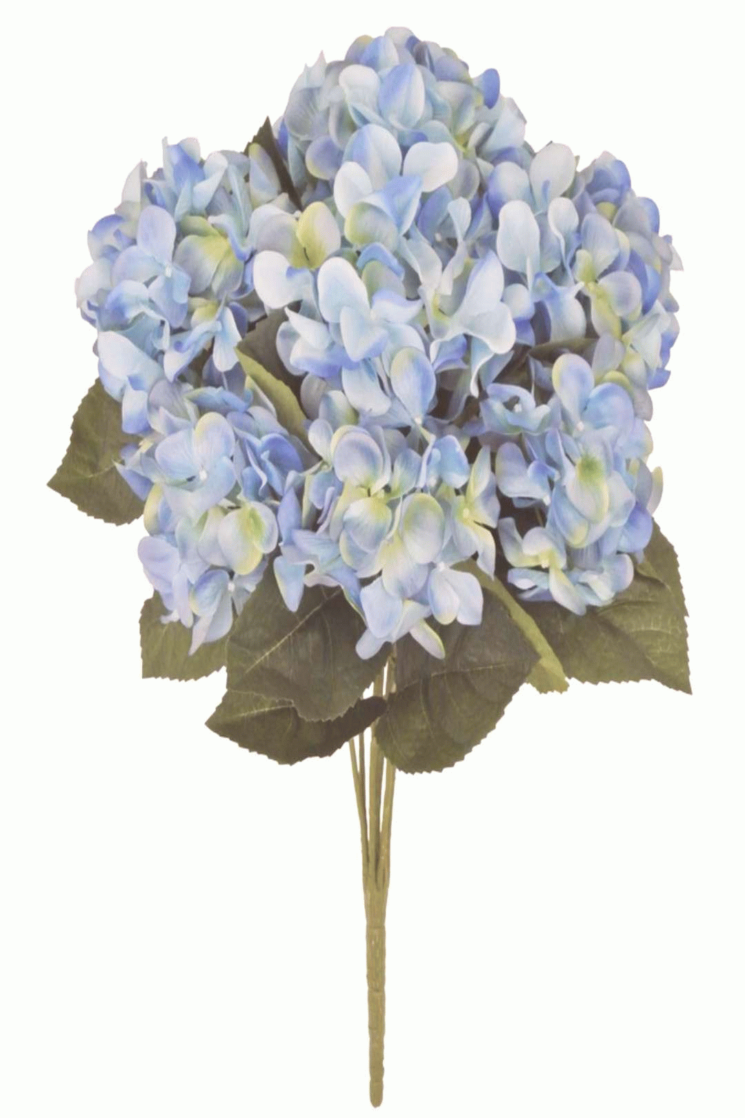 artificial hydrangea flower bush blue hydrangeas silk medium