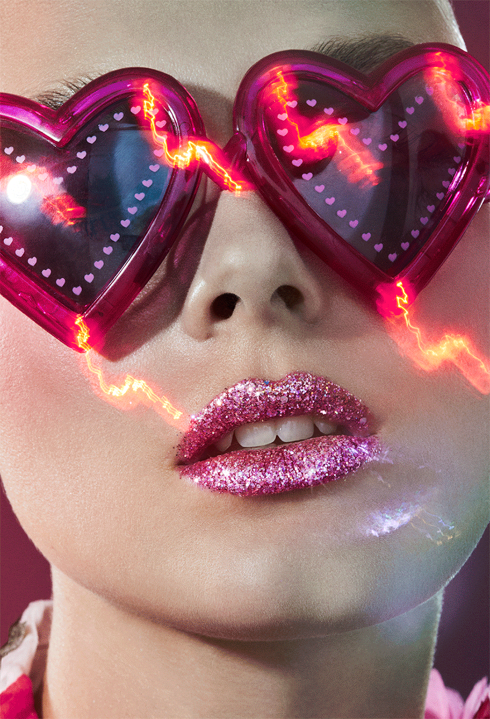 valentine s day beauty editorial for hunger magazine hearts love medium