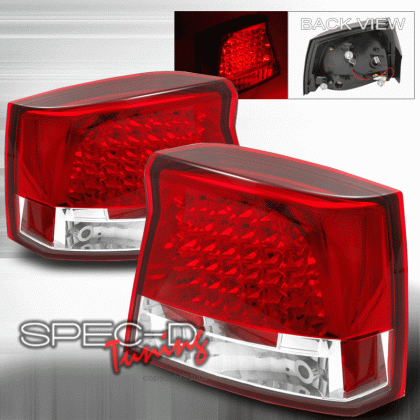 dodge charger spec d led taillights red lt chg05rled tm medium