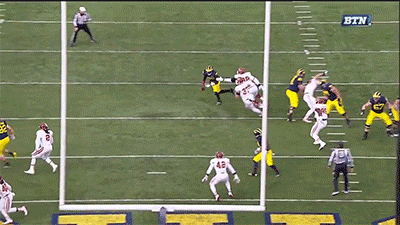 go blue college football gif find share on giphy medium