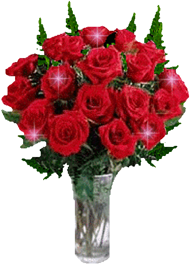 animated bouquet of red roses in vase 525 gif 380 525 medium