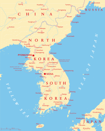 map of north korea guide of the world medium