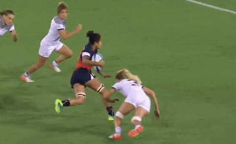womens rugby stiff arm gif find share on giphy medium