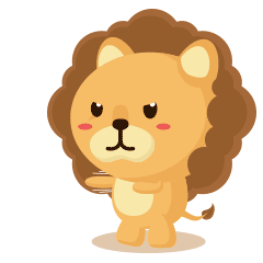 16 lovely cartoon little lion emoji gifs chat expression image medium