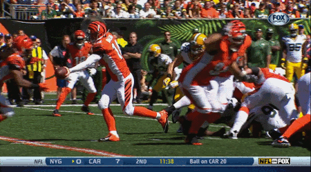 clay matthews forces fumble with awesome flying tackle larry brown medium