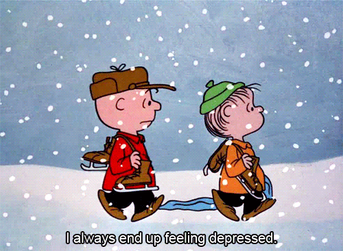 christmas snow winter depressed depression sad charlie medium
