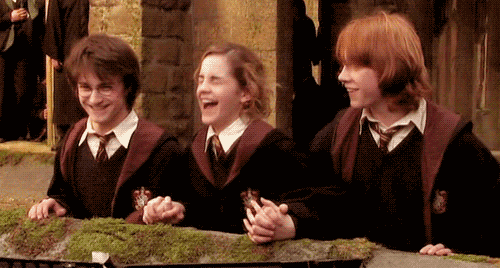 harry potter holding hands gif find share on giphy medium
