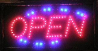 animated led neon light lighted open sign chain 19 x10 us seller medium