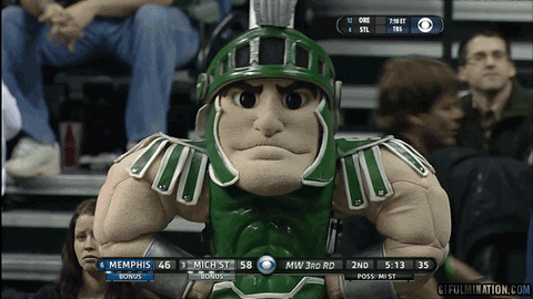 sparty gif find share on giphy medium