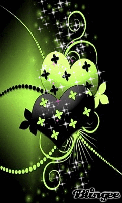 green and black hearts gif iphone wallpaper background iphone medium