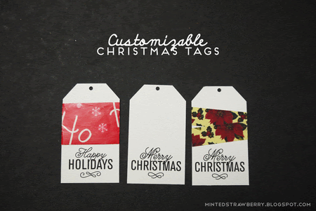 free printable floral christmas card and some customizable tags medium