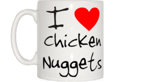 i love heart chicken nuggets mug ebay medium