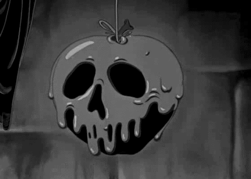 snow white poison apple gif find share on giphy medium