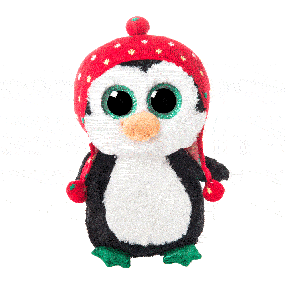 p get festive with this cute and cuddle christmas penguin soft toy medium