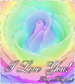 i love you rainbow rose glitter graphic greeting comment meme or gif medium