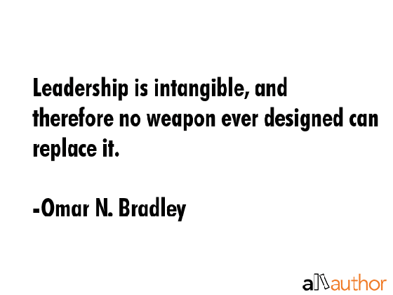 leadership is intangible and therefore no quote medium