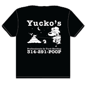 pooper scooper yuckos t shirts medium