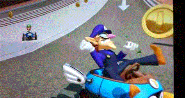 mario kart 8 death stare gif find share on giphy medium