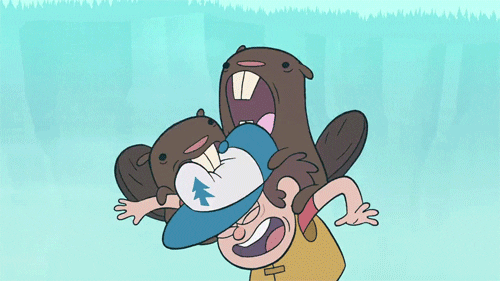 gravity falls beaver gif find share on giphy medium