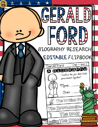 presidents day biography gerald ford editing checklist and teacher medium