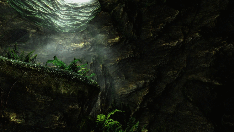 found this cool spot in a cave and made a gif enb elfx 4k medium