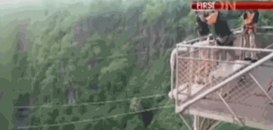 bungee jumping gif find share on giphy medium
