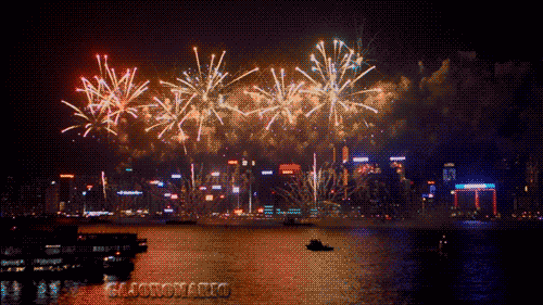 oblate spheroid happy new year 2014 fireworks display via gif medium