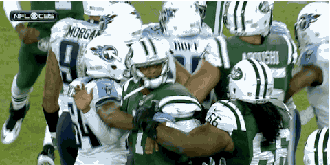 geno smith gets punched in the helmet fight breaks out during jets medium