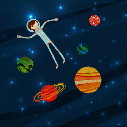 gif illustration space galaxy stars animated animated gif medium