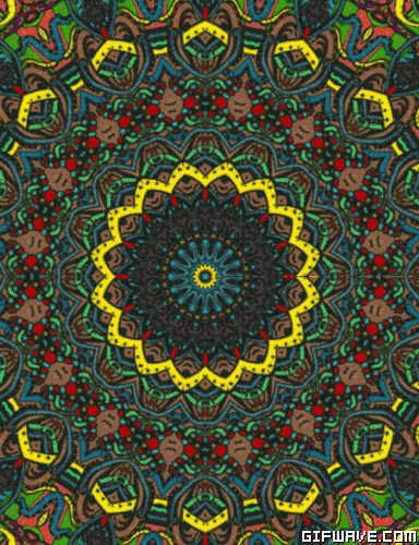 art psychedelic colors hippie mandala gif trippy pinterest medium