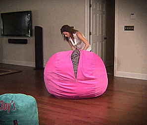 convertible bean bag chair converts from a chair to a mattress bed medium