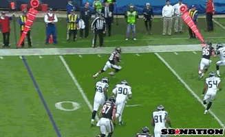 chicago bears wide receiver did a front flip into the endzone medium