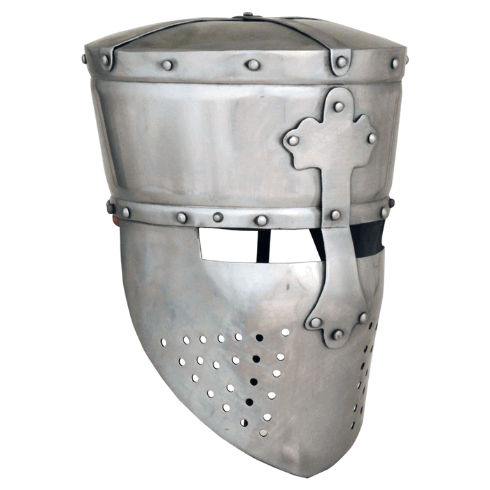 crusader helmet 16 gauge shattered tower kit stuff pinterest medium