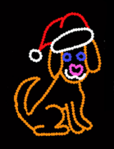 flash the christmas dog medium