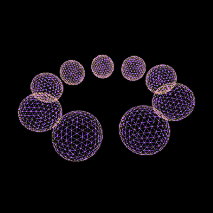 evolution neon sphere motion graphics on behance medium