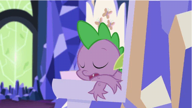 image season 5 spike snoring animation yahoo tv gif my little medium