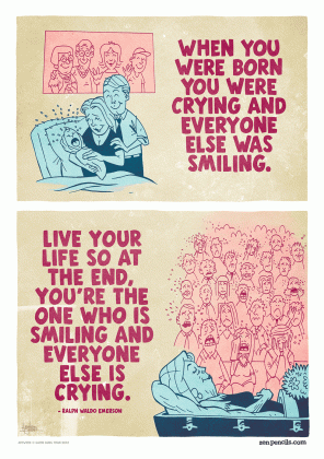 inspirational quotes by famous people adapted into cartoons medium