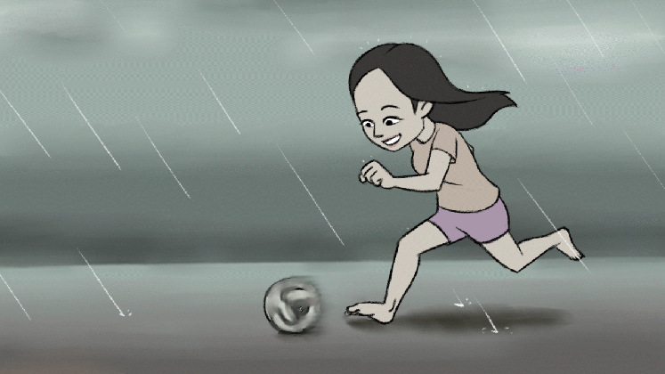 dribble in the rain benettokimo football cartoon drawings medium