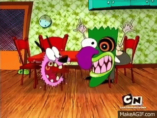 courage the cowardly dog screaming moments s03 on make a gif medium