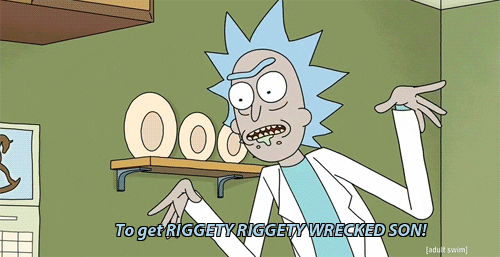rick and morty riggety riggety wrecked gif find share medium