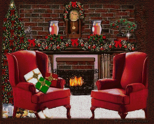christmas fireplace graphics picgifs com medium