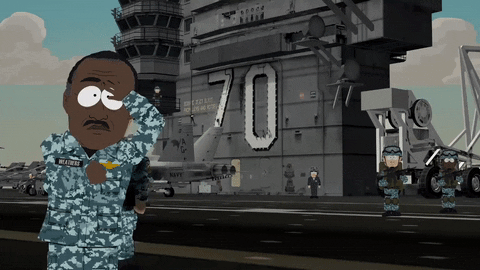 saluting navy ship gif by south park find share on giphy medium