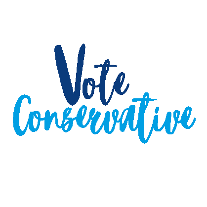 vote conservatives sticker by the conservative party for medium